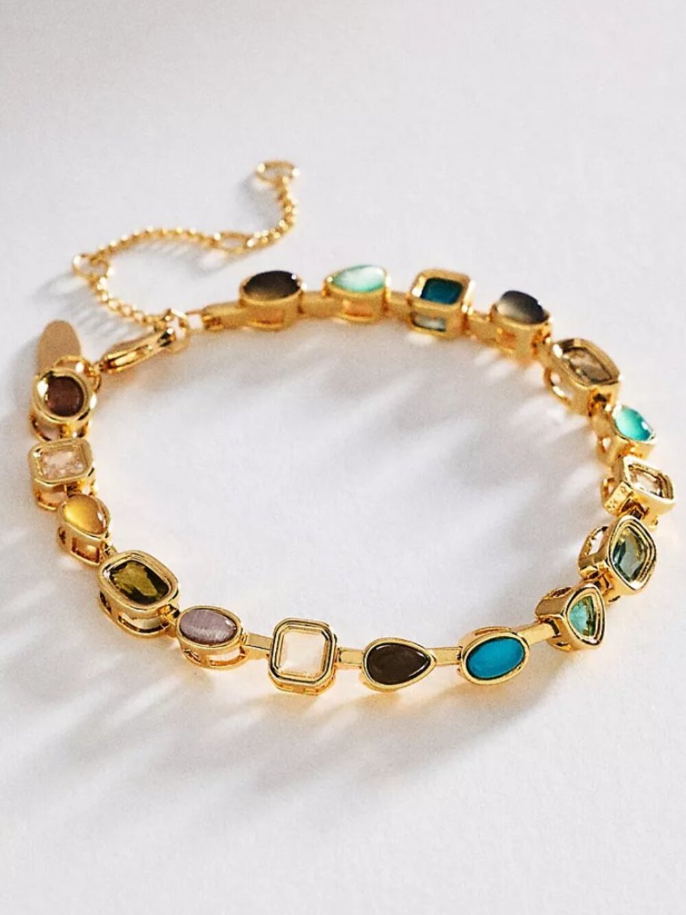 Anthropologie Mixed Gemstone Bracelet NWT